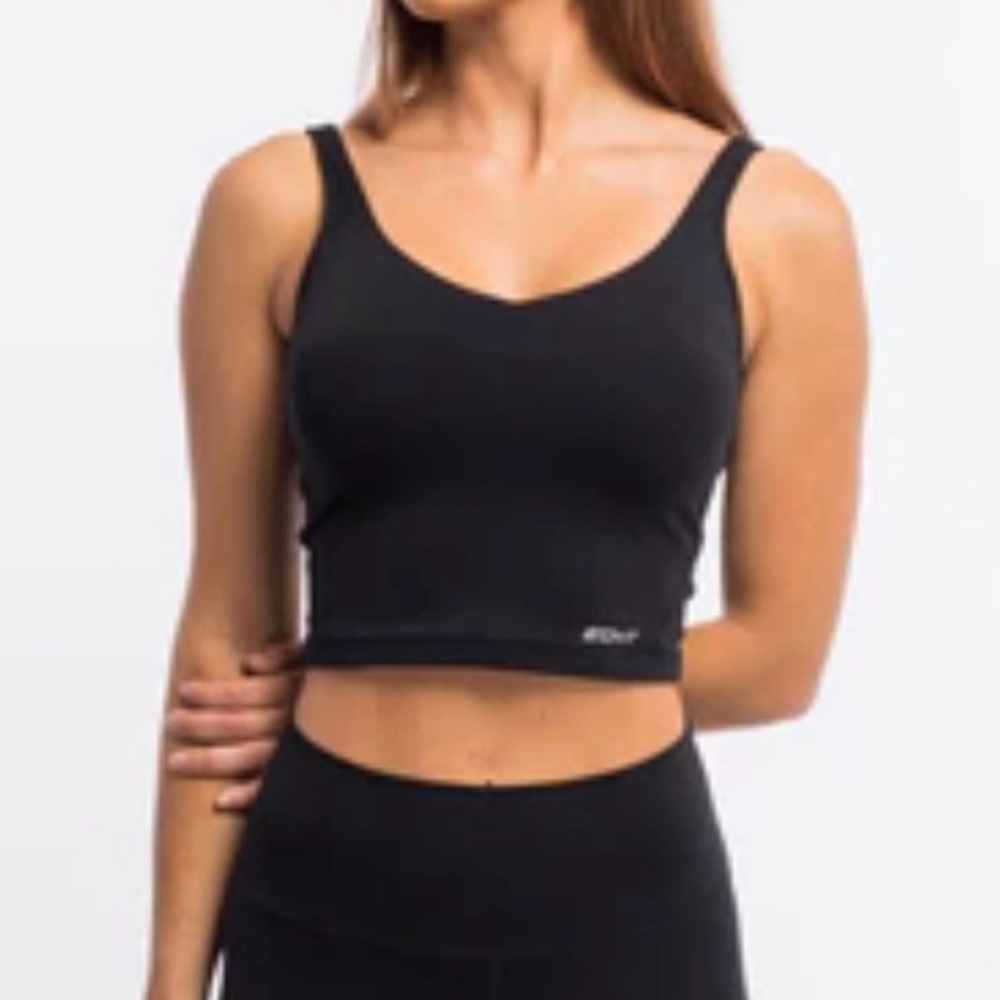NWT ECHT Black Form Tank Top | Crop Top